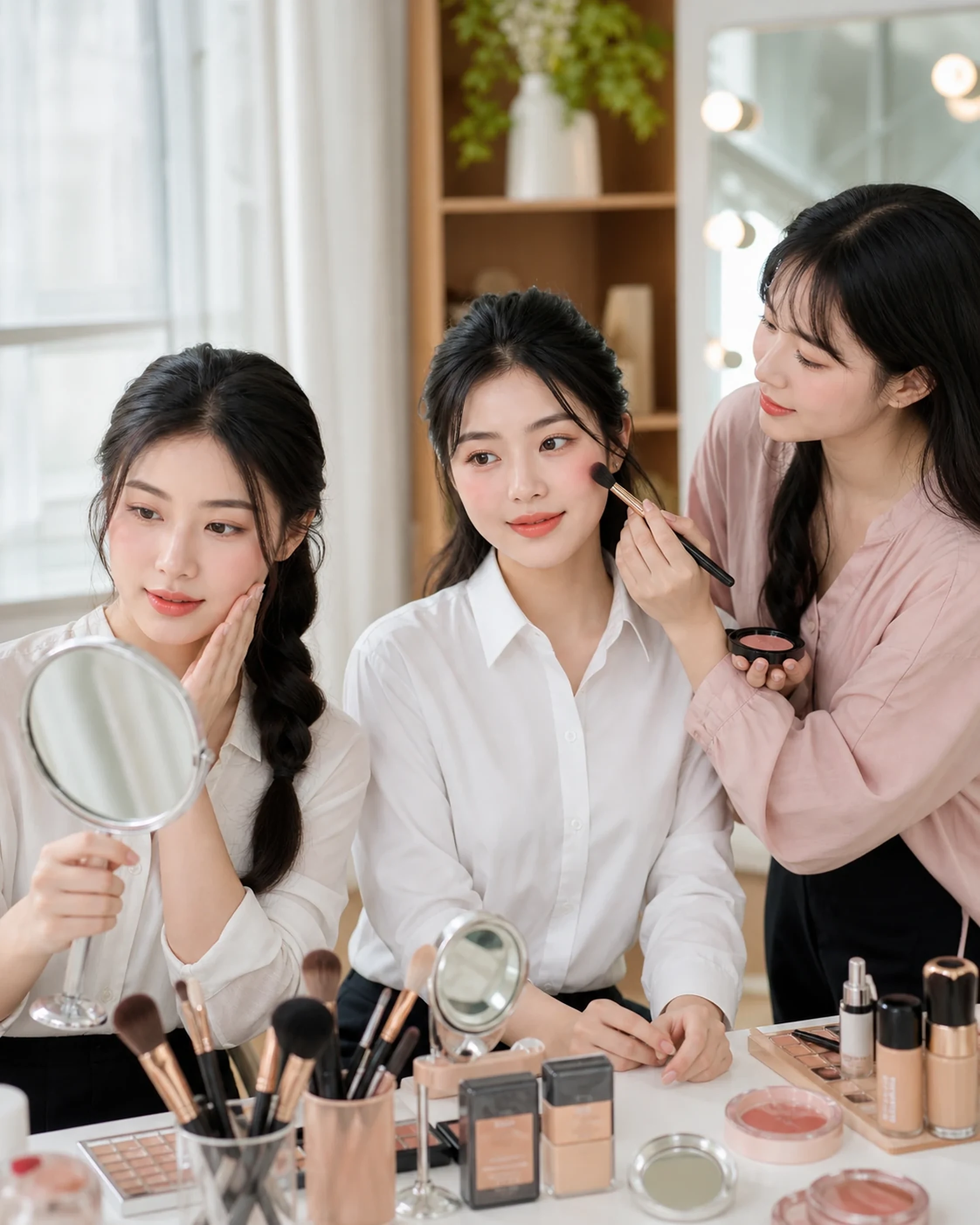 Nhóm bạn được makeup kỷ yếu, mỗi người một nét riêng