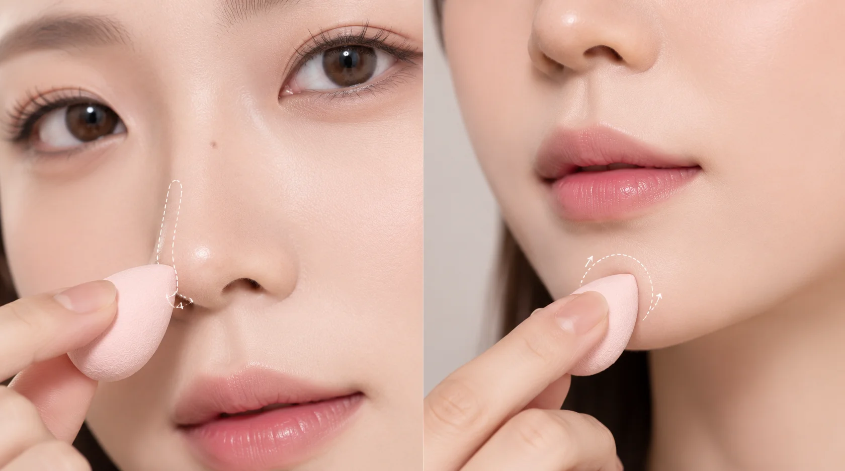Dặm lại lớp nền bằng bông mút